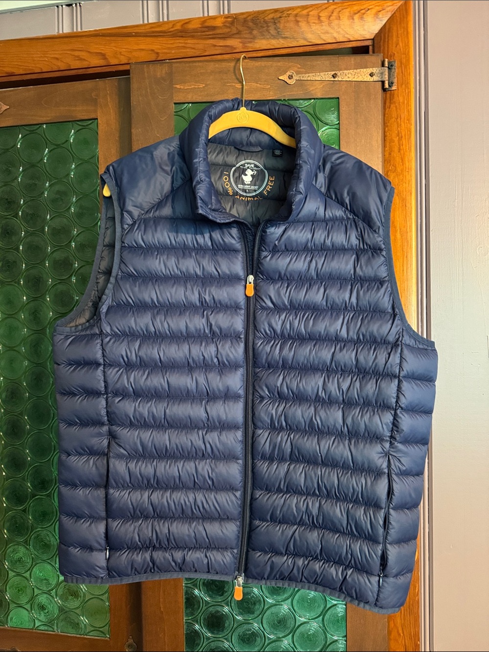SAVE THE DUCK Men's Navy Packable Quilted Down Vest